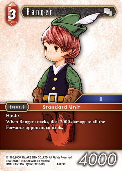 (009) Final Fantasy TCG Opus IV Single: Ranger (4-009) Holo Common