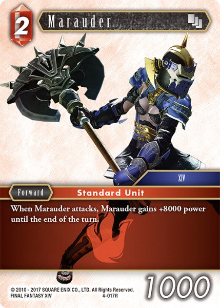 (017) Final Fantasy TCG Opus IV Single: Marauder (4-017)  Rare