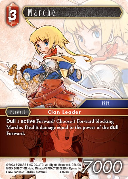 (020) Final Fantasy TCG Opus IV Single: Marche (4-020) Holo Rare