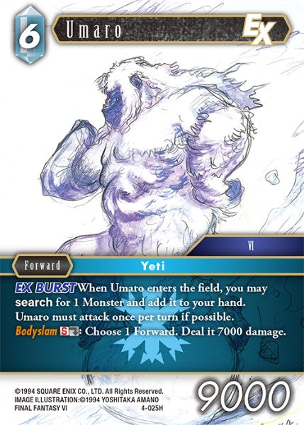 (025) Final Fantasy TCG Opus IV Single: Umaro (4-025) Holo Hero