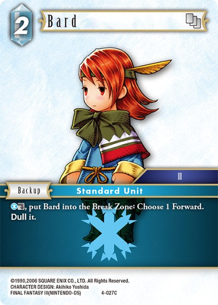 (027) Final Fantasy TCG Opus IV Single: Bard (4-027) Holo Common