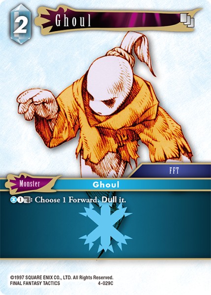 (029) Final Fantasy TCG Opus IV Single: Ghoul (4-029) Holo Common
