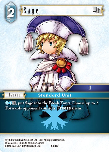 (031) Final Fantasy TCG Opus IV Single: Sage (4-031) Holo Common
