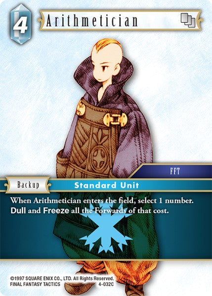 (032) Final Fantasy TCG Opus IV Single: Arithmetician (4-032) Holo Common