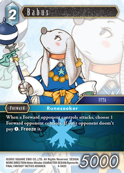 (042) Final Fantasy TCG Opus IV Single: Babus (4-042) Holo Common