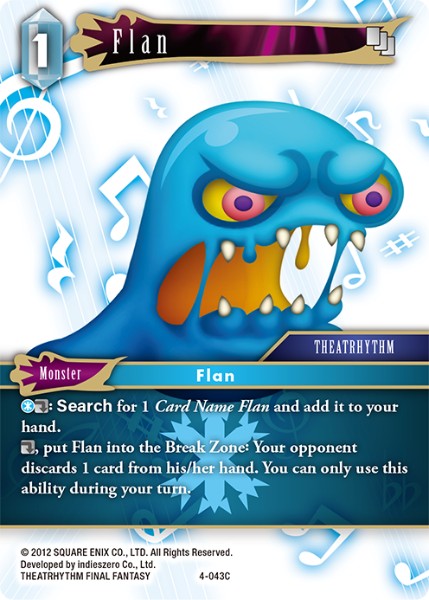 (043) Final Fantasy TCG Opus IV Single: Flan (4-043) Holo Common