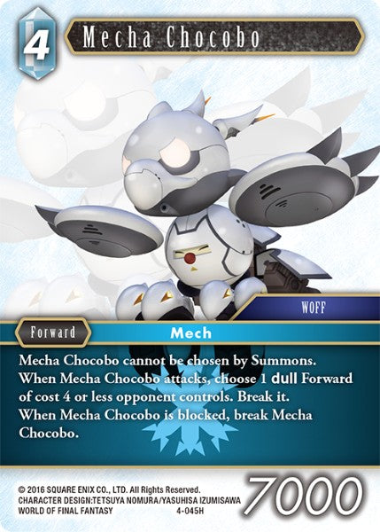 (045) Final Fantasy TCG Opus IV Single: Mecha Chocobo (4-045) Holo Hero
