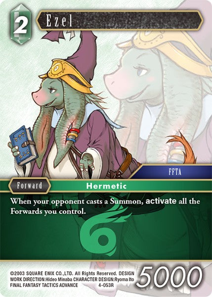 (053) Final Fantasy TCG Opus IV Single: Ezel (4-053)  Rare