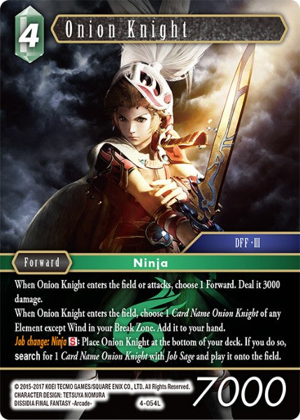 (054) Final Fantasy TCG Opus IV Single: Onion Knight (4-054)  Legend