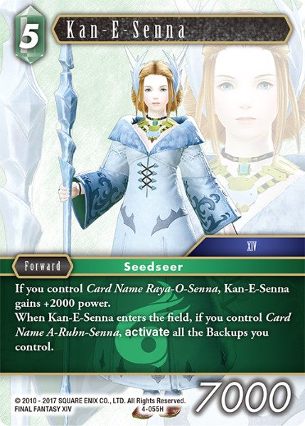 (055) Final Fantasy TCG Opus IV Single: Kan-E-Senna (4-055)  Hero