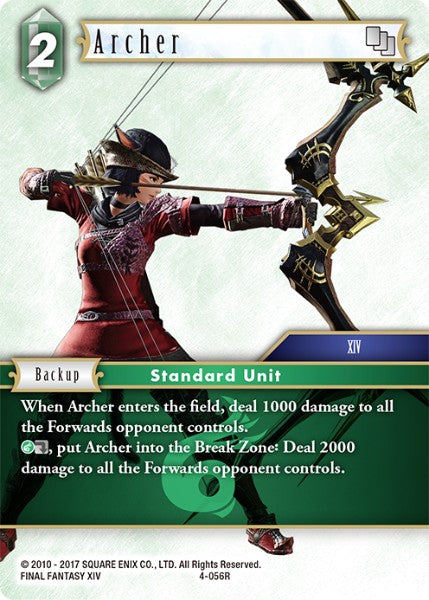 (056) Final Fantasy TCG Opus IV Single: Archer (4-056) Holo Rare