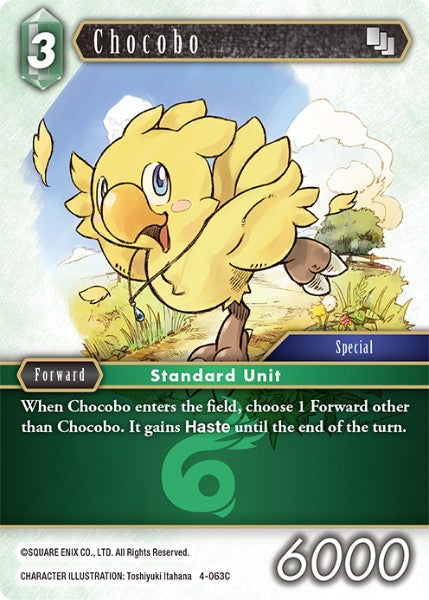 (063) Final Fantasy TCG Opus IV Single: Chocobo (4-063) Holo Common