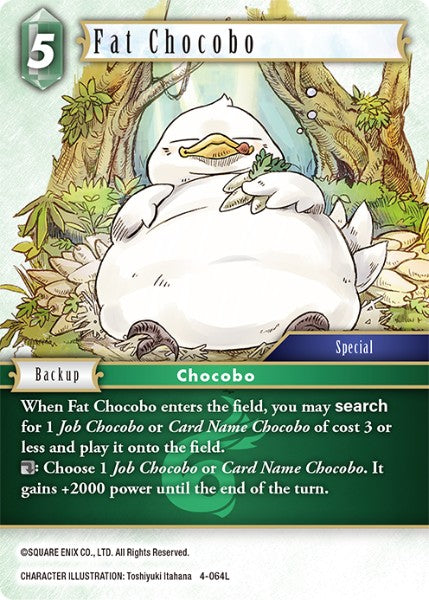 (064) Final Fantasy TCG Opus IV Single: Fat Chocobo (4-064)  Legend