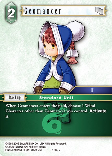 (067) Final Fantasy TCG Opus IV Single: Geomancer (4-067) Holo Common