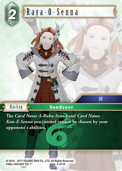 (071) Final Fantasy TCG Opus IV Single: Raya-O-Senna (4-071) Holo Rare
