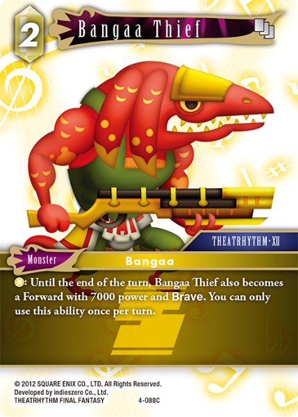 (088) Final Fantasy TCG Opus IV Single: Bangaa Thief (4-088) Holo Common
