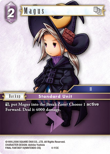 (113) Final Fantasy TCG Opus IV Single: Magus (4-113)  Common