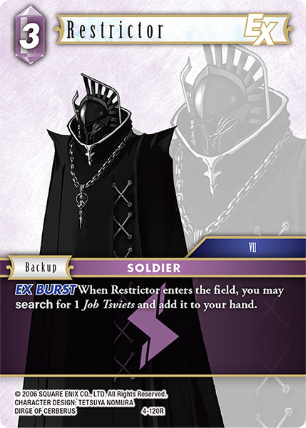 (120) Final Fantasy TCG Opus IV Single: Restrictor (4-120)  Rare