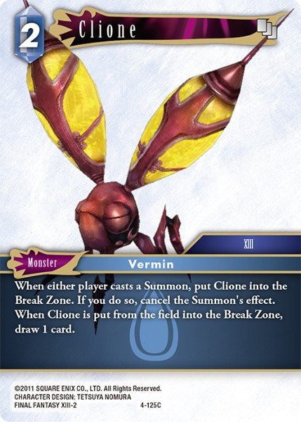 (125) Final Fantasy TCG Opus IV Single: Clione (4-125) Holo Common