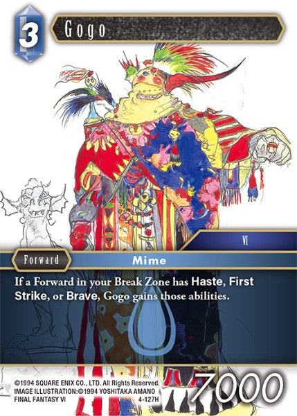 (127) Final Fantasy TCG Opus IV Single: Gogo (4-127)  Hero