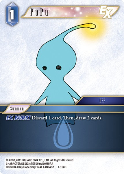 (128) Final Fantasy TCG Opus IV Single: PuPu (4-128) Holo Common