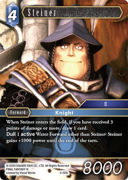 (129) Final Fantasy TCG Opus IV Single: Steiner (4-129) Holo Legend