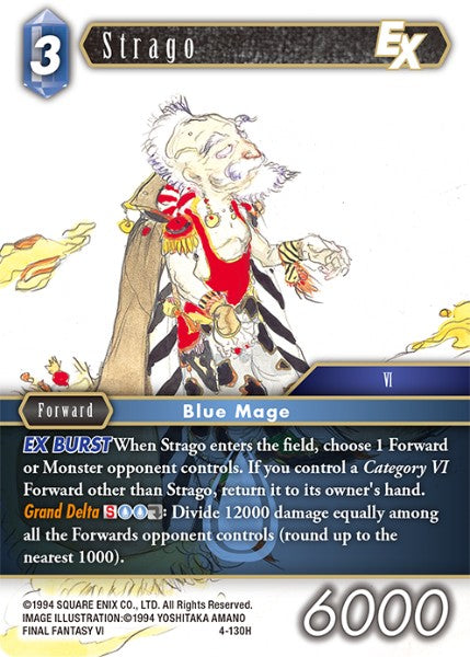 (130) Final Fantasy TCG Opus IV Single: Strago (4-130) Holo Hero