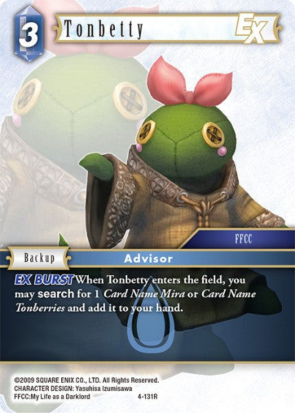 (131) Final Fantasy TCG Opus IV Single: Tonbetty (4-131) Holo Rare