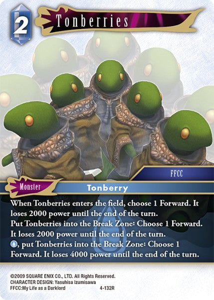 (132) Final Fantasy TCG Opus IV Single: Tonberries (4-132) Holo Rare