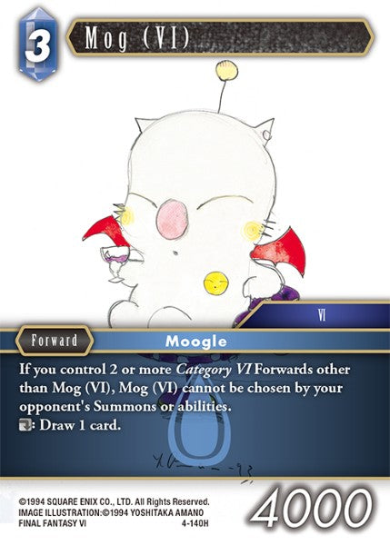(140) Final Fantasy TCG Opus IV Single: Mog (VI) (4-140)  Hero