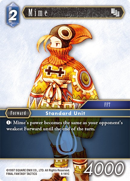 (141) Final Fantasy TCG Opus IV Single: Mime (4-141) Holo Common
