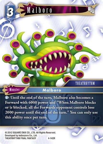 (142) Final Fantasy TCG Opus IV Single: Malboro (4-142) Holo Rare