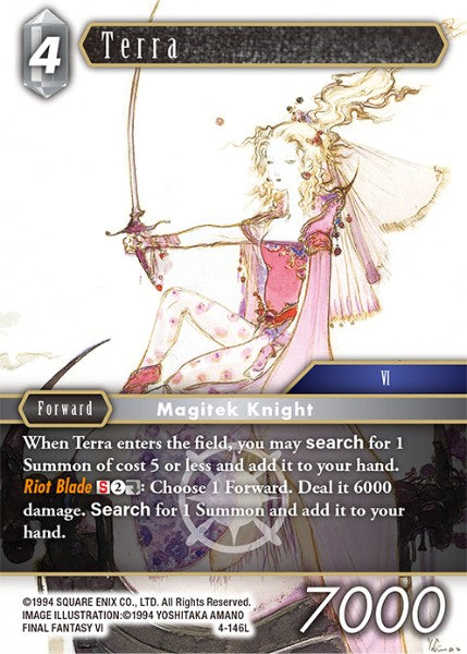 (146) Final Fantasy TCG Opus IV Single: Terra (4-146) Holo Legend