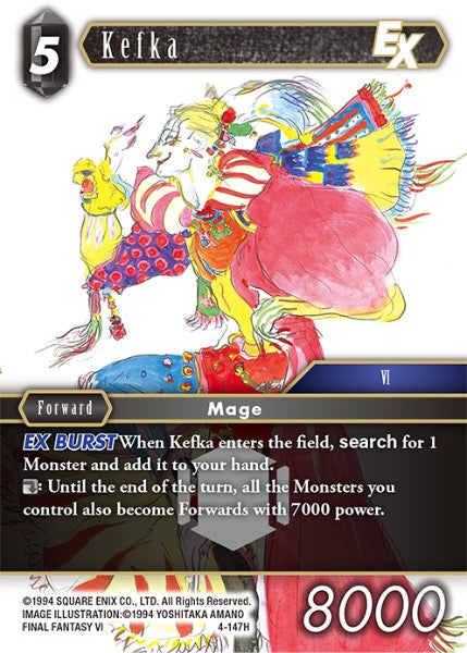 (147) Final Fantasy TCG Opus IV Single: Kefka (4-147) Holo Hero