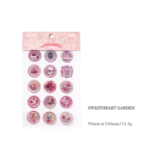 Decorative Stickers: 3D Sealing Wax: Sweetheart Garden