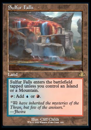 (400) Magic The Gathering Dominaria Remastered: Extras Single: Sulfur Falls Holo Rare