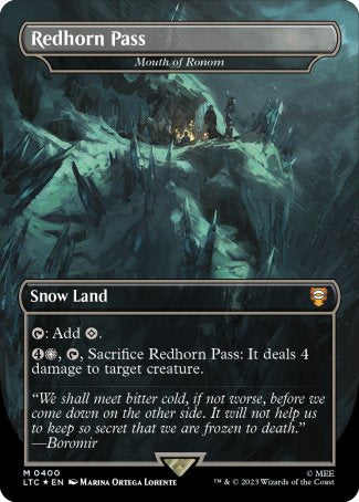 (400) Magic The Gathering Commander: The Lord of the Rings: Tales of Middle-earth: Extras Single: Mouth of Ronom (V.2) Holo Mythic