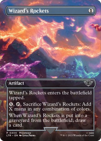 (400) Magic The Gathering The Lord of the Rings: Tales of Middle-earth: Extras Single: Wizard's Rockets Holo Common