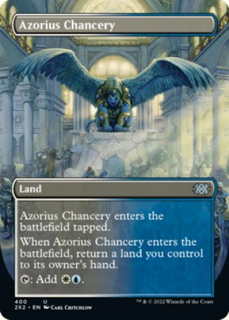 (400) Magic The Gathering Double Masters 2022: Extras Single: Azorius Chancery  Uncommon