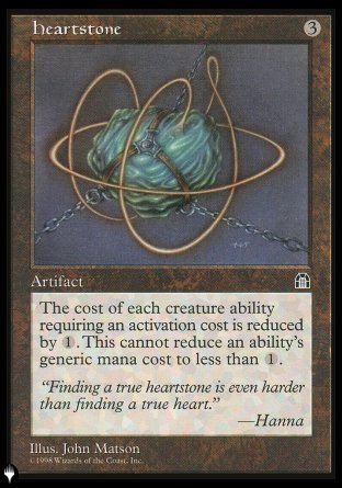 (000) Magic The Gathering The List Single: Heartstone  Uncommon