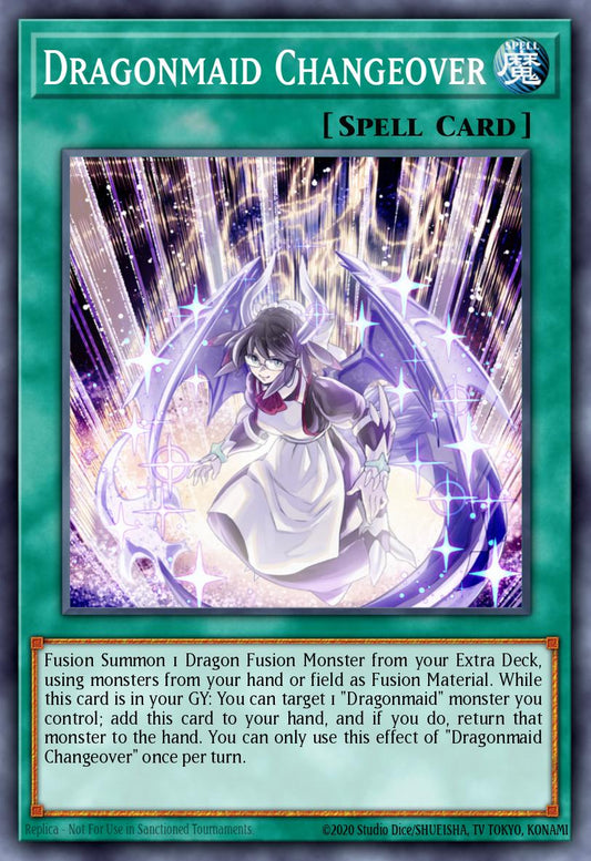(067) YuGiOh TCG BLMM: Battles of Legend: Monster Mayhem Single: Dragonmaid Changeover  Ultra Rare