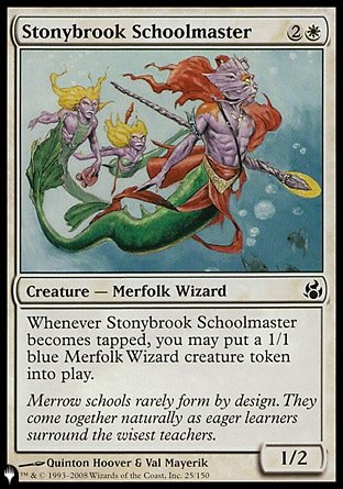 (025) Magic The Gathering The List Single: Stonybrook Schoolmaster  Common