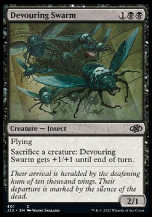 (401) Magic The Gathering Jumpstart 2022 Single: Devouring Swarm  Common