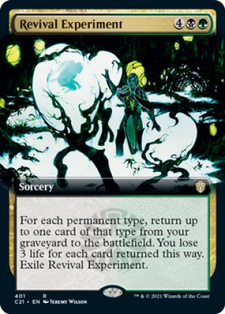 (401) Magic The Gathering Commander: Strixhaven: Extras Single: Revival Experiment  Rare