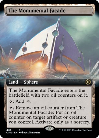 (401) Magic The Gathering Phyrexia: All Will Be One: Extras Single: The Monumental Facade  Rare