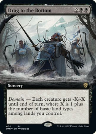 (401) Magic The Gathering Dominaria United: Extras Single: Drag to the Bottom Holo Rare