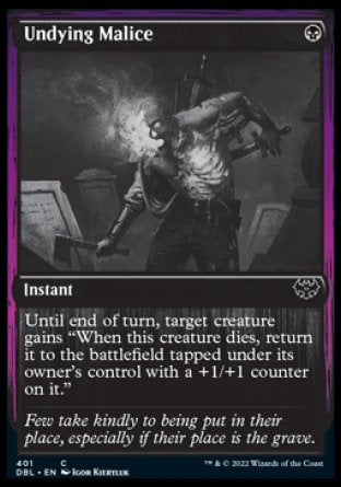 (401) Magic The Gathering Innistrad: Double Feature Single: Undying Malice  Common