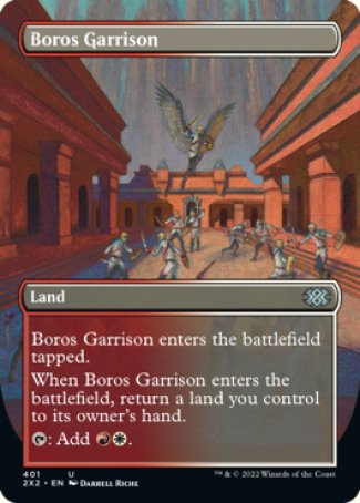 (401) Magic The Gathering Double Masters 2022: Extras Single: Boros Garrison Holo Uncommon