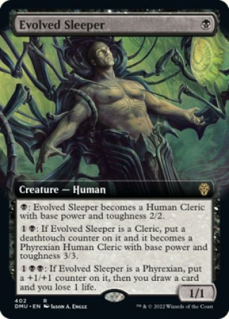 (402) Magic The Gathering Dominaria United: Extras Single: Evolved Sleeper  Rare