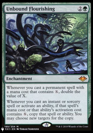 (189) Magic The Gathering The List Single: Unbound Flourishing  Mythic